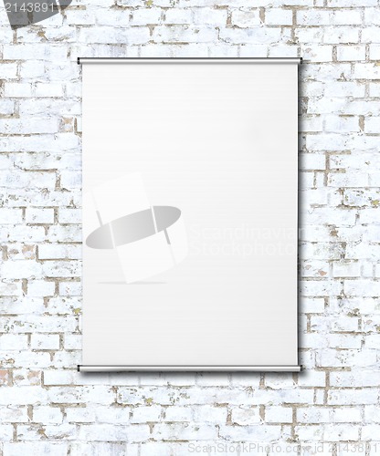 Image of Empty Flipchart on Wall.