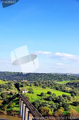 Image of Guadiana river near Serpa, in the Alentejo . 