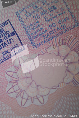 Image of Japanese Visa