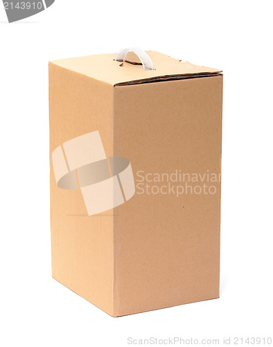 Image of Corrugated Cardboard Box with Handle