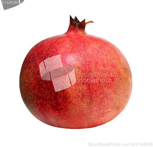 Image of red pomegranate isolated