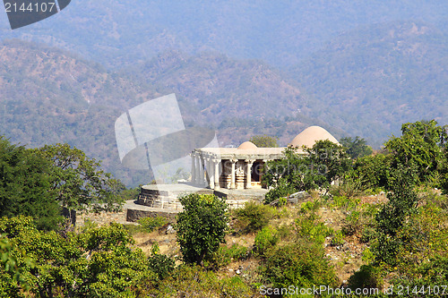 Image of old hinduism temple in kumbhalgarh fort