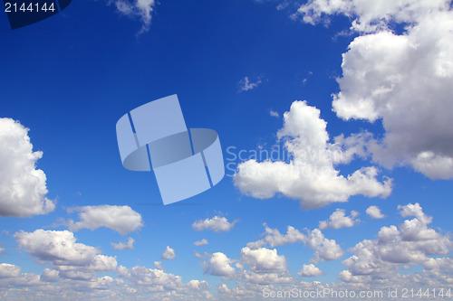 Image of blue sky with clouds