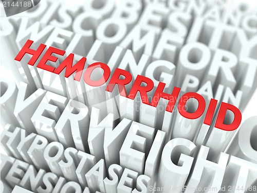 Image of Hemorrhoid Concept.