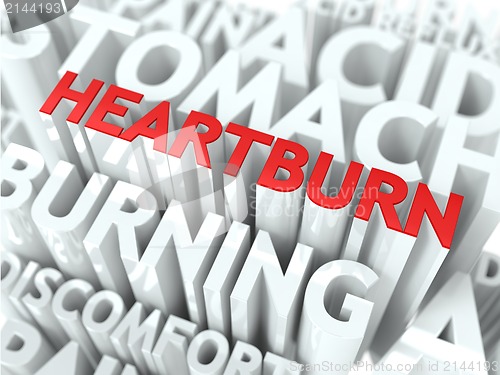 Image of Heartburn Concept.