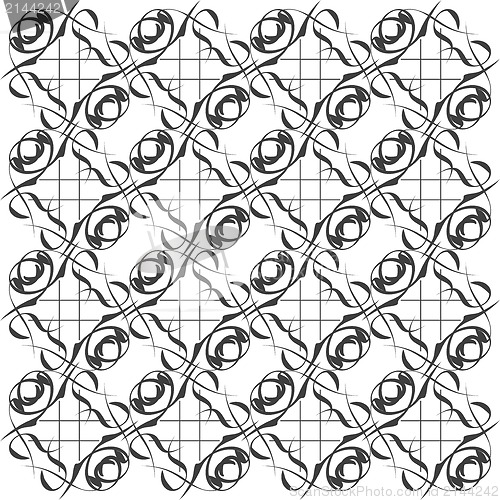 Image of abstract monochrome seamless pattern