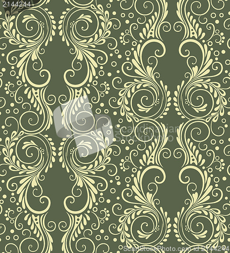 Image of Abstract decorative seamless floral background