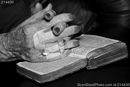 Image of Senior's hands in prayer