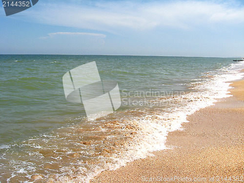 Image of panorama of the sea and the coast