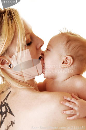 Image of Baby eating his mom.
