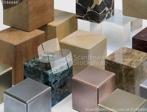 Image of various cubes