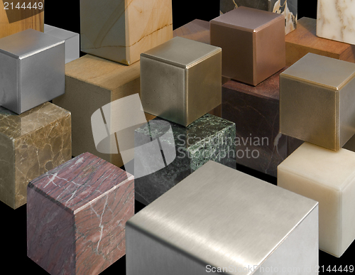 Image of various cubes