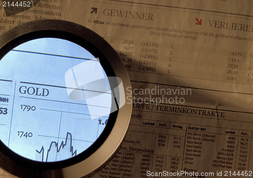 Image of gold index and magnifier