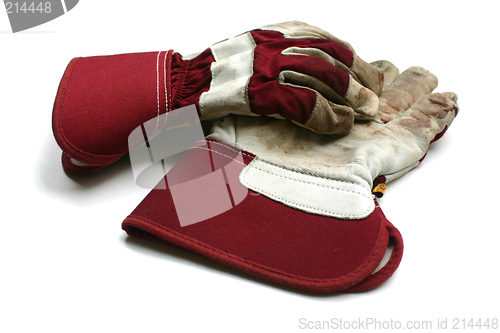 Image of Used gardening / work gloves