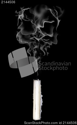 Image of abstract smoke skull