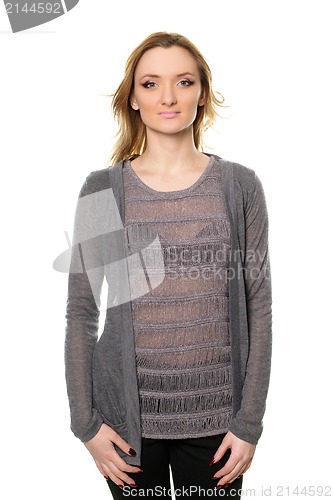 Image of young woman in a blouse