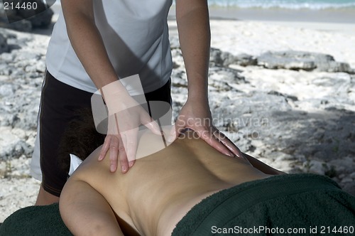 Image of massage by the sea