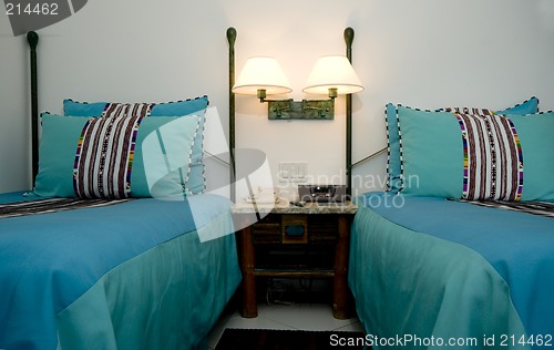 Image of hotel room luxury with sea view