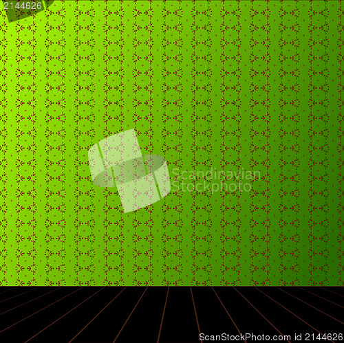 Image of Green Room with wooden floor