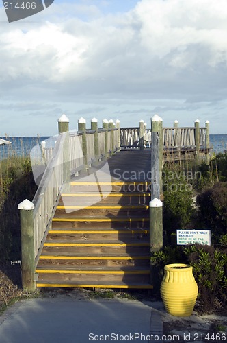 Image of deck over the sea