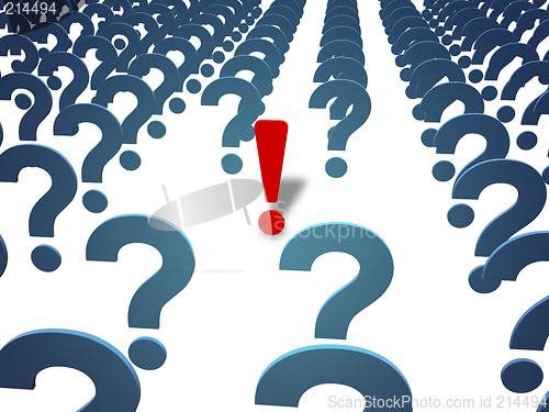 Image of question and answer (with clipping path)