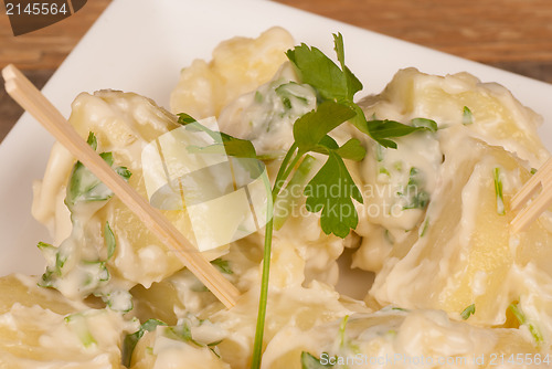 Image of Potatoes in garlic sauce