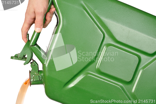 Image of Hand with Jerrycan