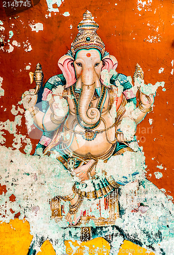 Image of Ganesh ancient fresco