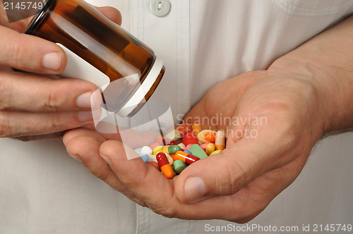 Image of Man with Pills