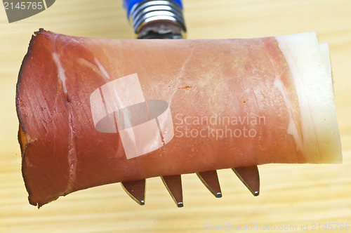 Image of smoked ham of the Black Forest