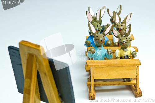Image of Easter bunnies at school