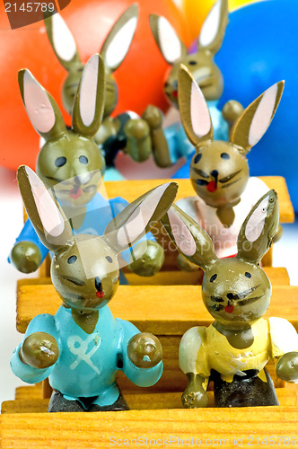 Image of Easter bunnies at school