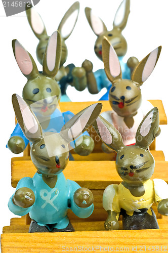 Image of Easter bunnies at school