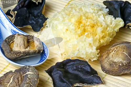 Image of Shiitake and jew's ear mushroom