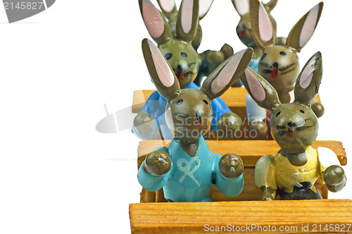 Image of Easter bunnies at school