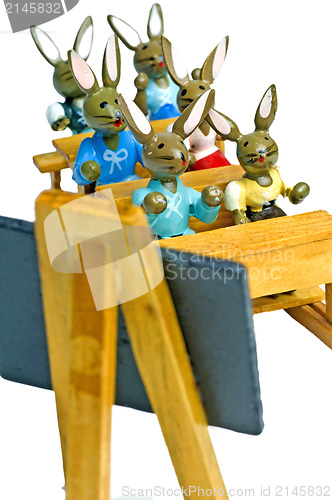 Image of Easter bunnies at school