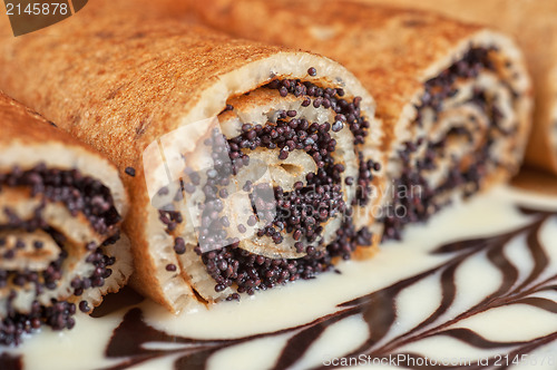 Image of Pancakes with poppy seeds