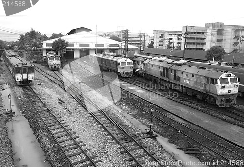 Image of Trains in the rain