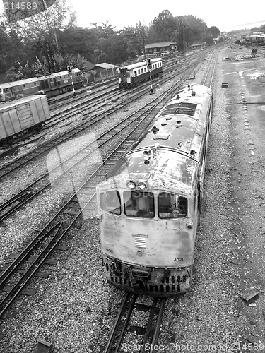 Image of Old railway locomotive