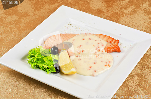 Image of Grilled salmon steak