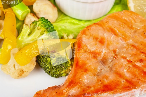 Image of salmon steak