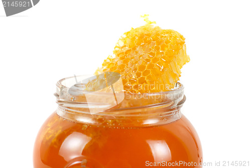 Image of jar of organic honey