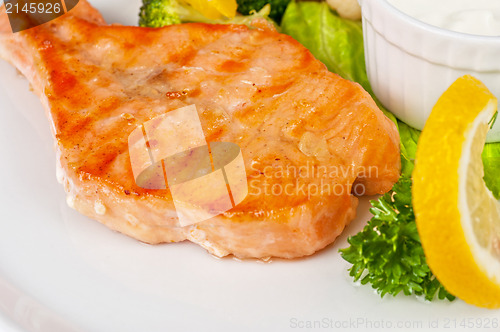 Image of salmon steak
