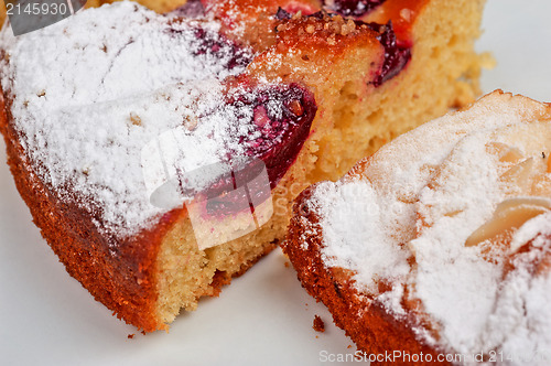 Image of pie with apple, pear and plum