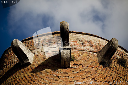 Image of Medeival Brick Turret in Italy