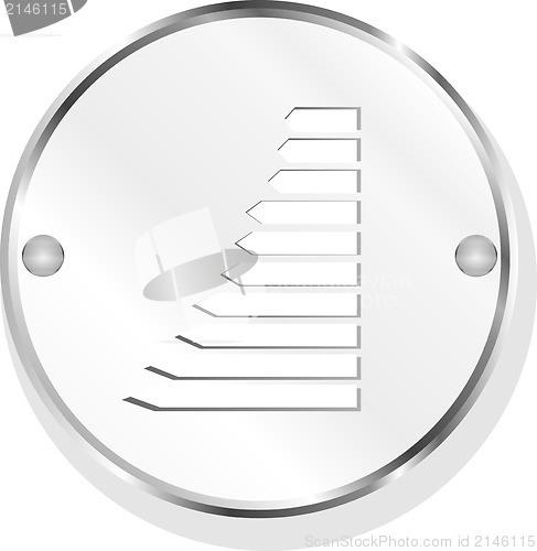 Image of Business graph metal icon