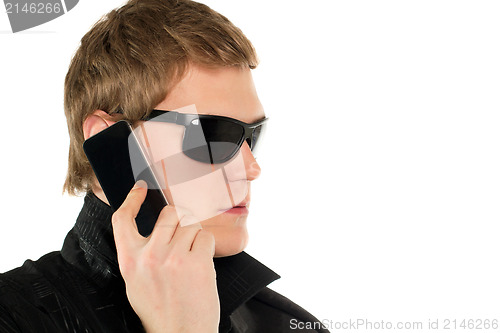 Image of Young man with a phone