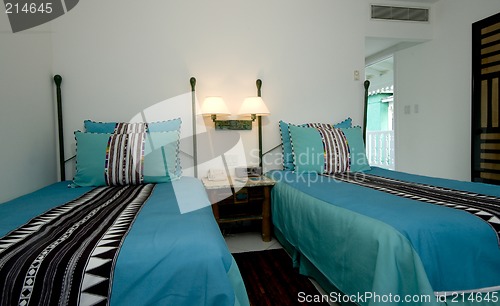Image of hotel room luxury with sea view