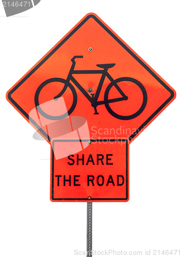 Image of share the road sign