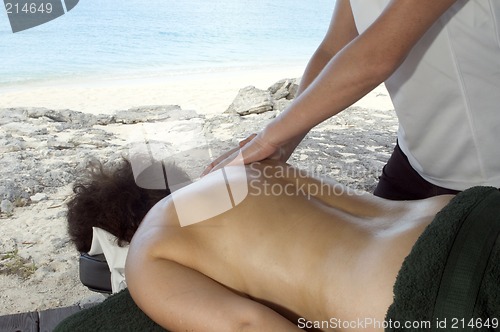 Image of massage by the sea